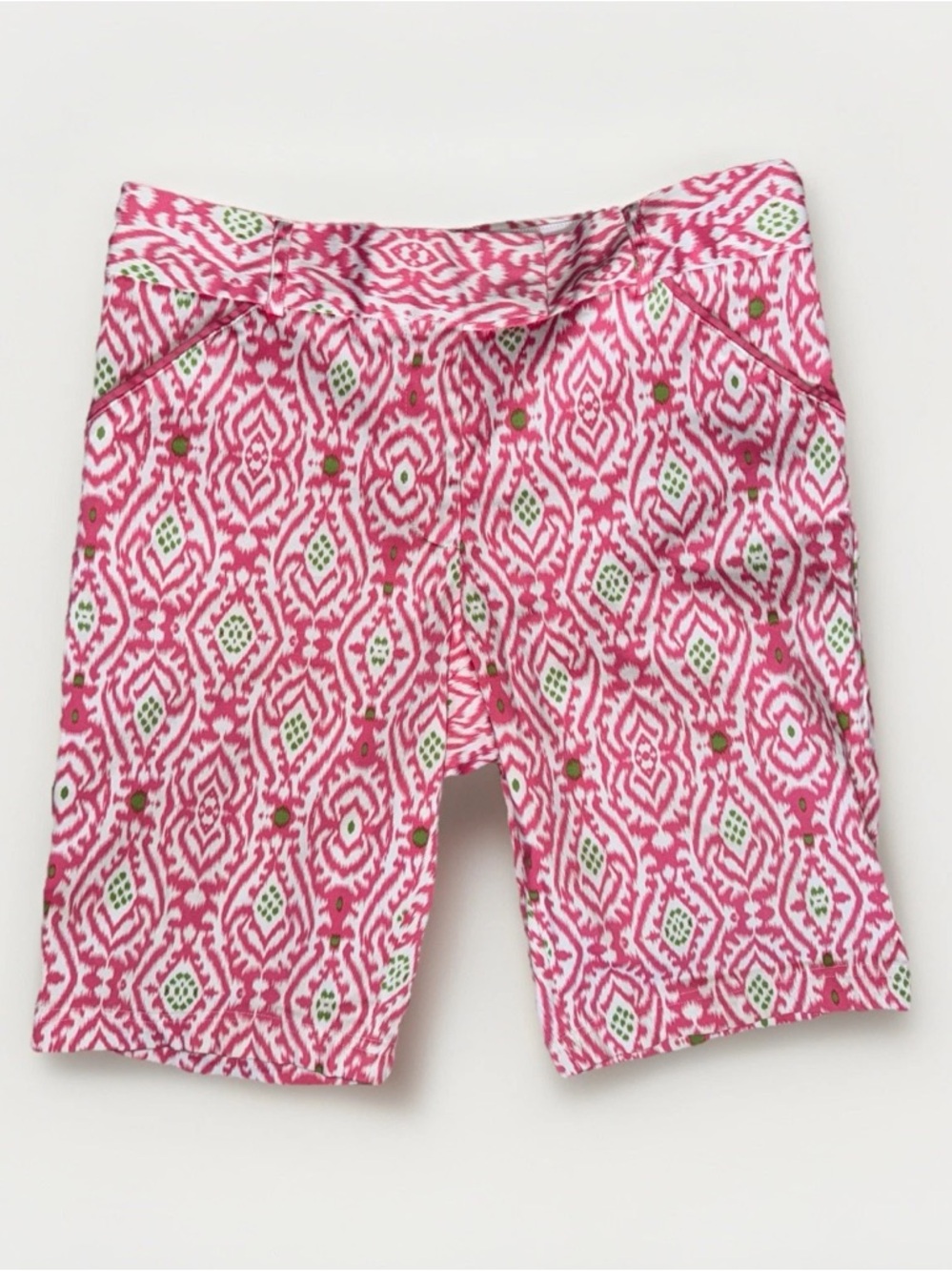 Peter Millar Women's Size 6 Pink Wicking 10” Bermuda Shorts Golf Walking